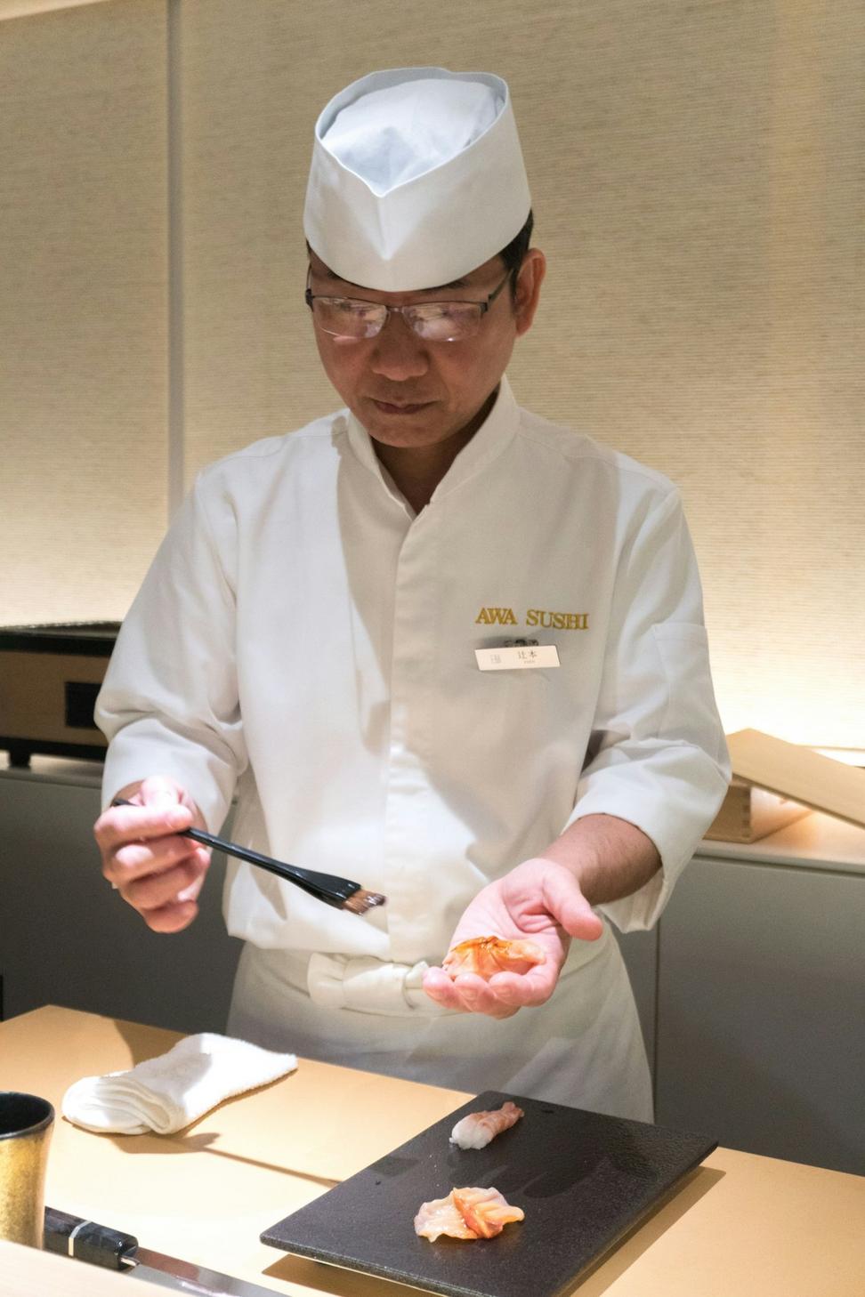 Chef preparing gourmet dish