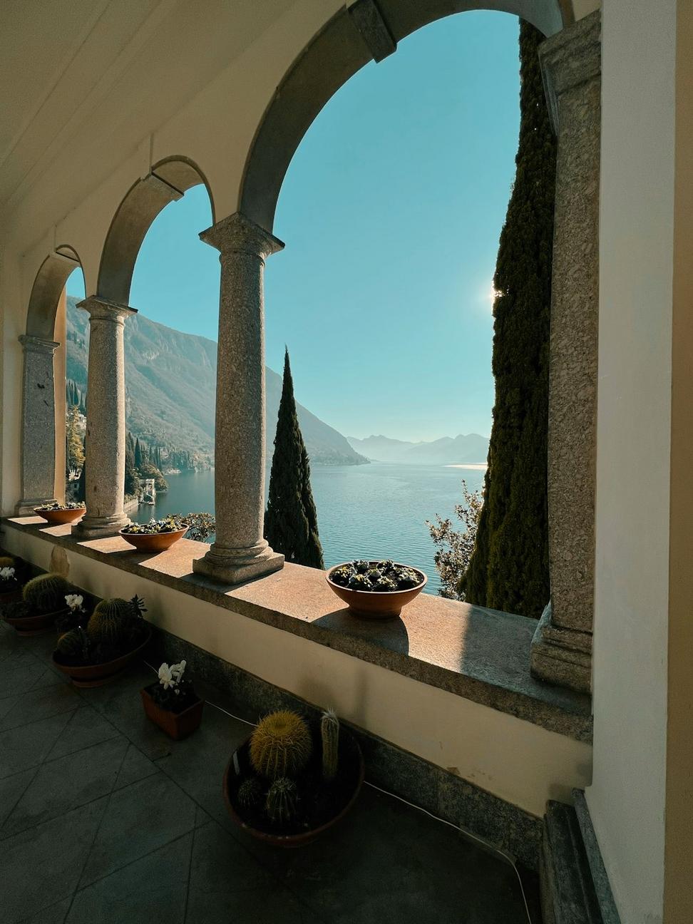 Fine dining restaurant with mountain views